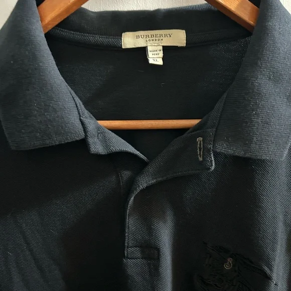 Burberry Men's Dark Polo Shirt - Picture 1 of 6